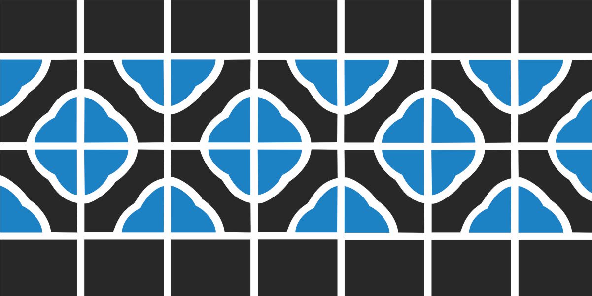 Barrier Reef Black Mosaic