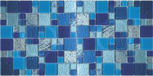 Glass Mix Blue Mosaic