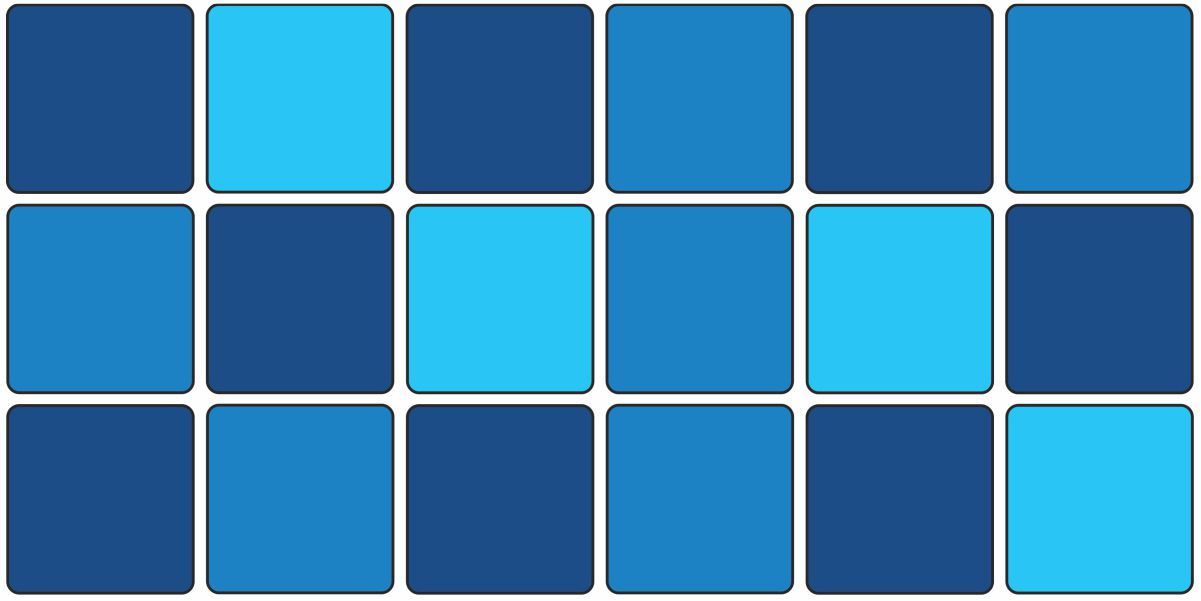 Summertime Blue Mosaic